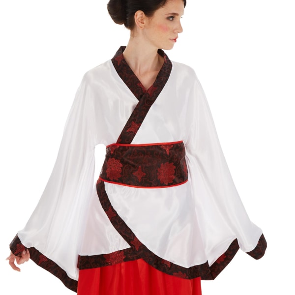 tectake Flot asiatisk inspireret kostume White XL