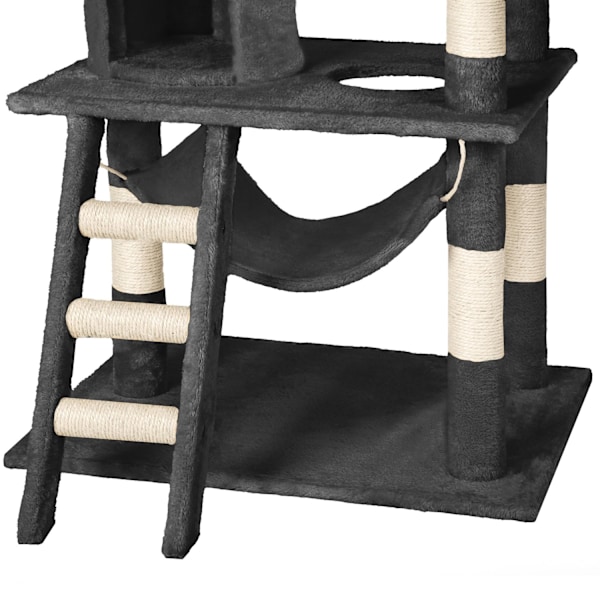 tectake Kradsetræ Stokeley -  sort Black