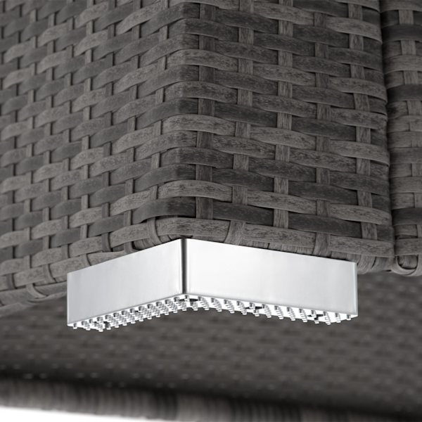 tectake Polyrattan loungesæt München -  grå Grey