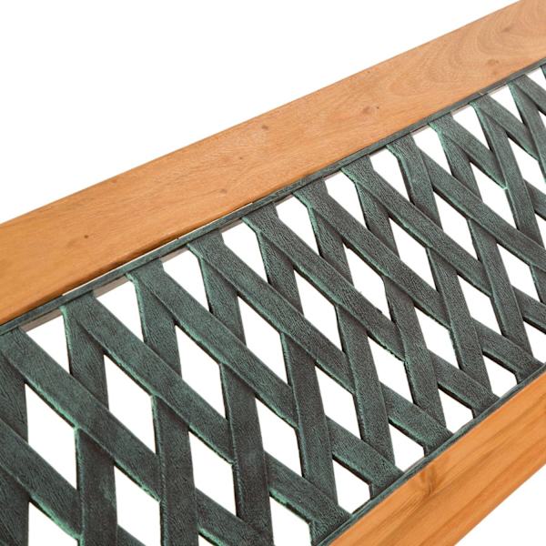 tectake Havebænk Tamara 128x51x73cm Brown