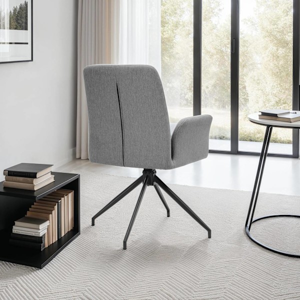 Stol Daya, polstret - anthrazit,Sæt med 4 stk. Graphite grey