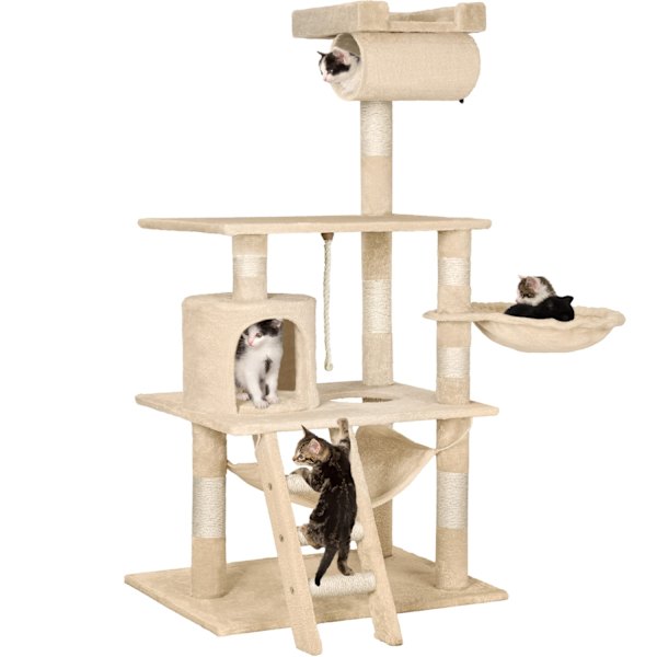 tectake Kradsetræ Stokeley -  beige Beige
