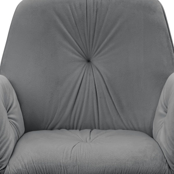 Stol Lenia, polstret - Velour antracit/sort,Sæt med 4 stk. Velour antracit/sort
