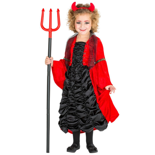 tectake Lille djævel i barok-stil børnekostume Halloween Red 3-5y