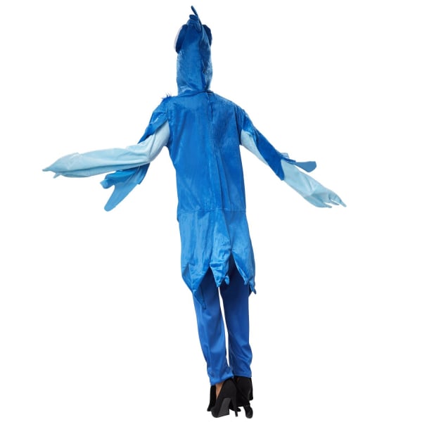 tectake Prægtig blå papegøje kostume Blue M