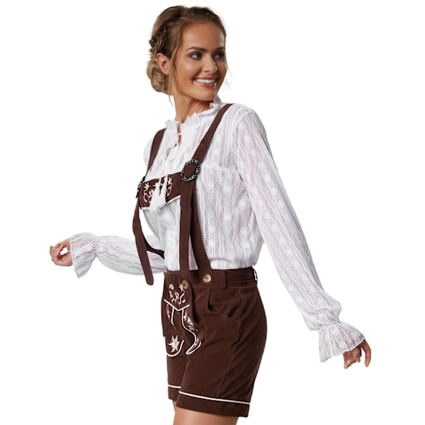 tectake Lederhosen München Brown L