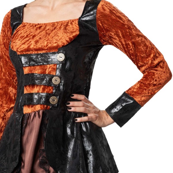 tectake Steampunk prinsesse kostume Brown L