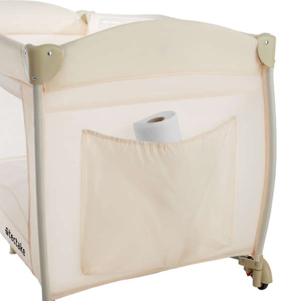 tectake Rejseseng med puslemadras og transporttaske -  beige Beige