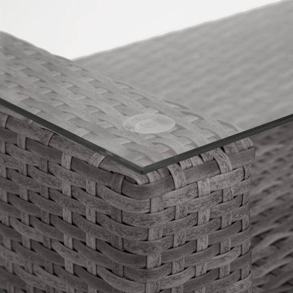 tectake Polyrattan loungesæt München -  grå Grey