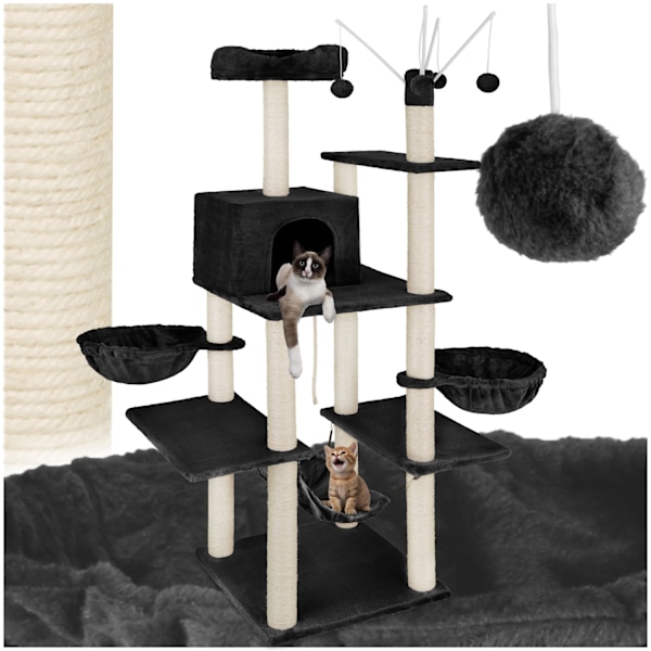 tectake Kradsetræ Lilou -  sort Black