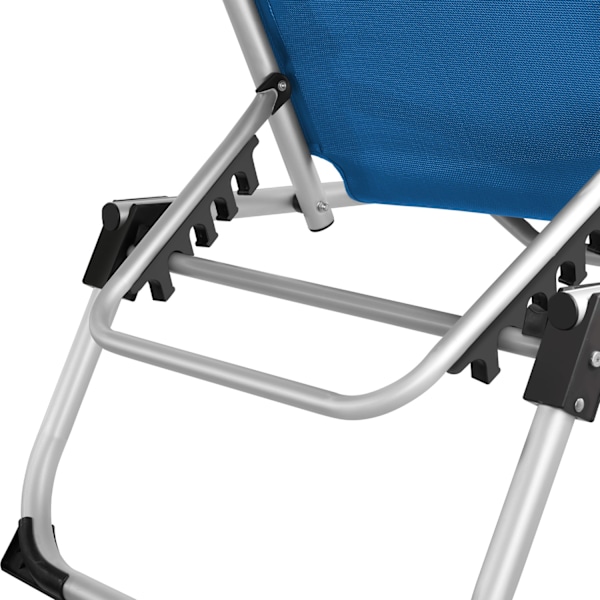 tectake Solseng Aurelie af aluminium, 6-trins -  blå Blue