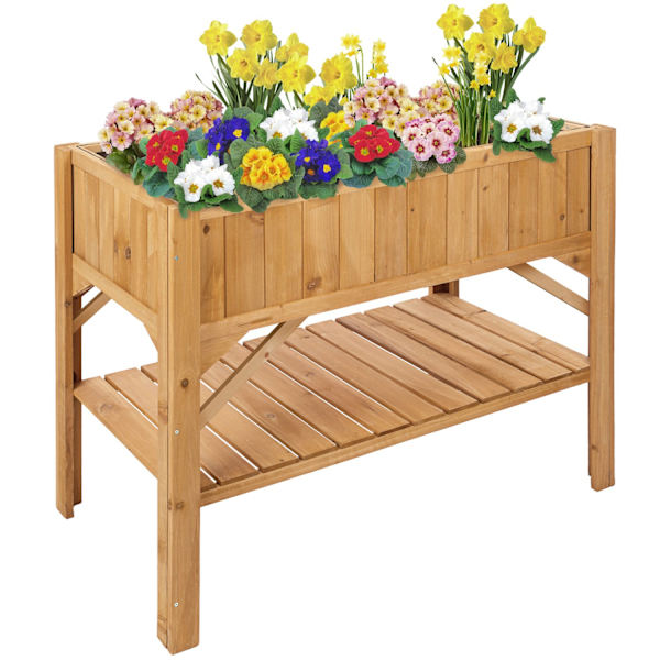 tectake Højbed med opsats 119x53x124cm Brown
