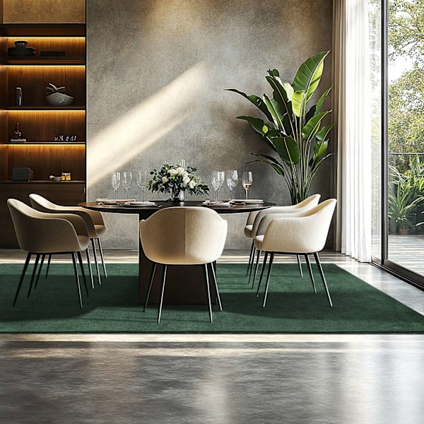 Kortluvet tæppe Soft Zone - grøn,200 x 290 cm Green