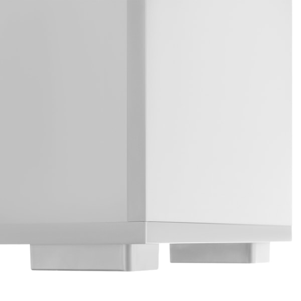tectake Bogreol Lexi 5 rum 60x30x190cm -  hvid White