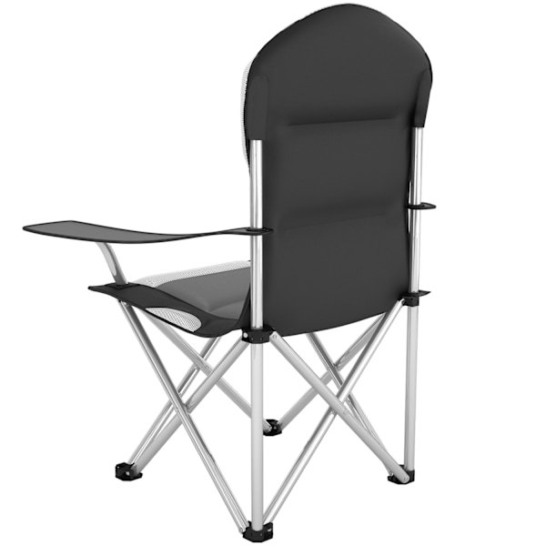 tectake Polstret campingstol -  grå Grey
