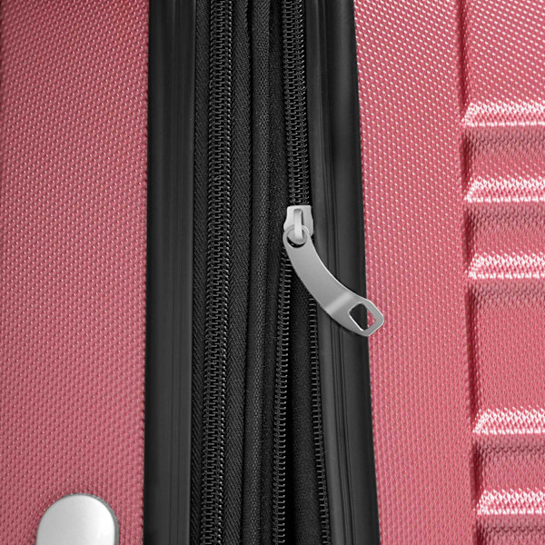 tectake Kufferter, sæt med 4 dele -  vinrød Wine red one size
