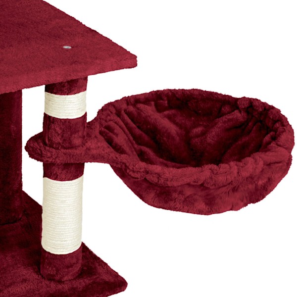 tectake Kradsetræ Mike -  vinrød Wine red