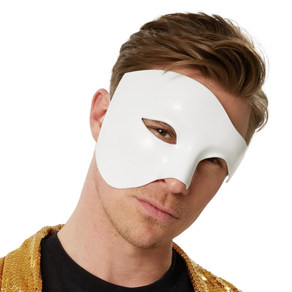 tectake Venetiansk maske Fantom -  hvid White