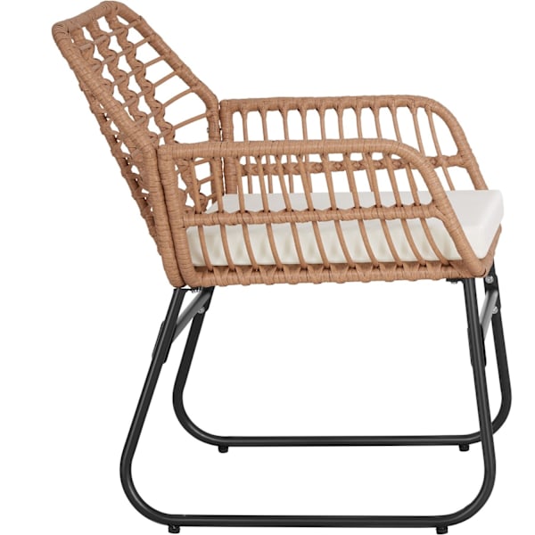 Havemøbelsæt polyrattan Molfetta XL til 4 personer - natur Nature