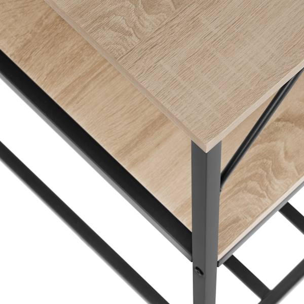tectake Reol Akeley -  Industrielt lyst træ, egetræ Sonoma Light brown