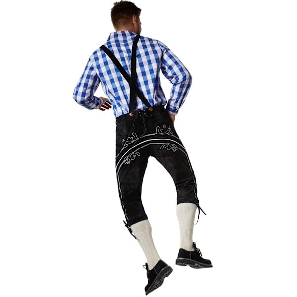 tectake Lederhosen Hannover Black S