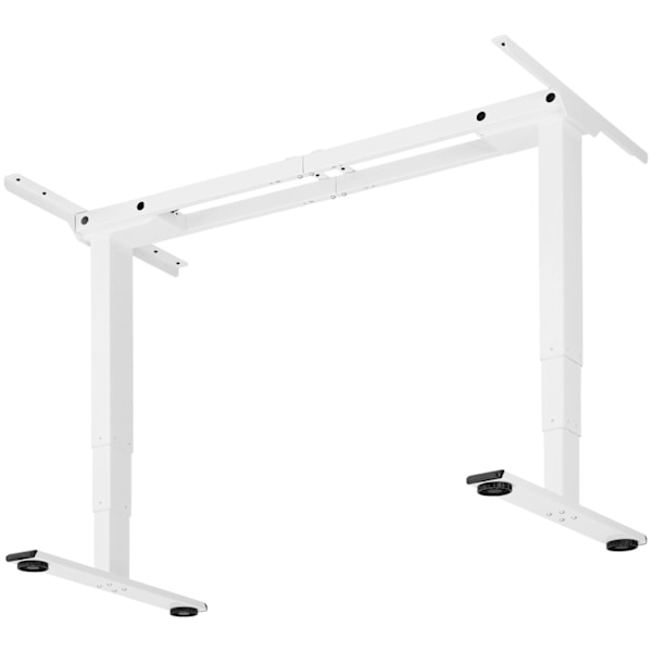 tectake Hæve sænke stel Twain 110-168x60x60-125cm -  hvid White