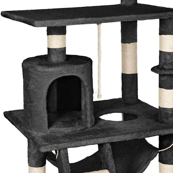 tectake Kradsetræ Stokeley -  sort Black