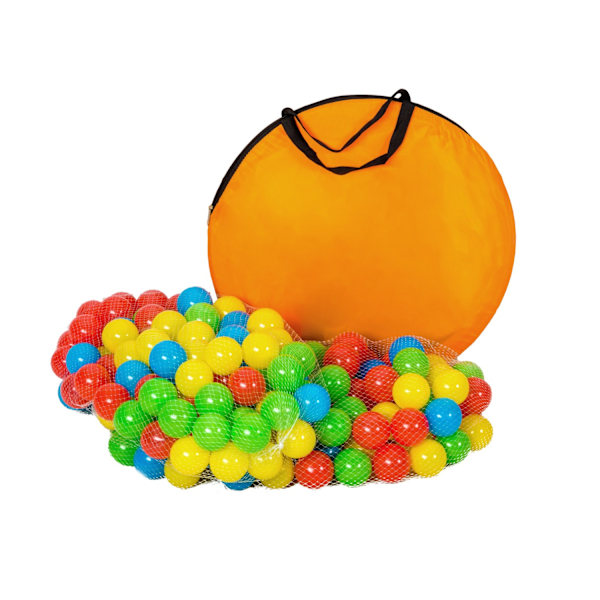 tectake Børnetelt med tunnel, 200 bolde og taske -  flere farver Multicolor