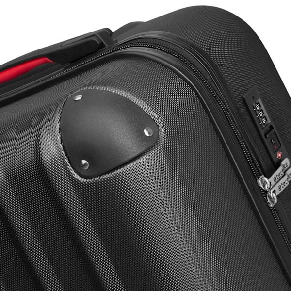 tectake Kuffertsæt Pucci 4 dele -  sort Black