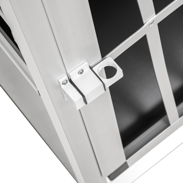 tectake Hundebur single med lige bagvæg - 54 x 69 x 50 cm 54 x 69 x 50 cm Black