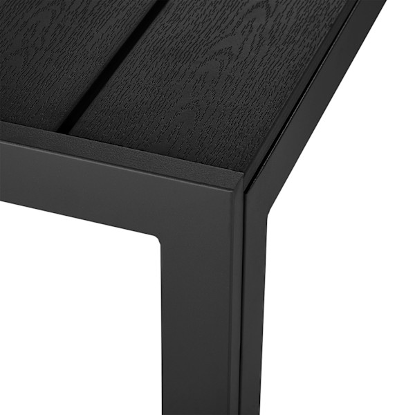 tectake Havebord Bianca 150x90x74,5cm -  sort/sort Black