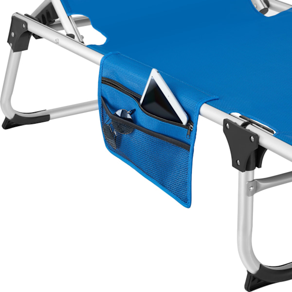 tectake Solseng Aurelie af aluminium, 6-trins -  blå Blue