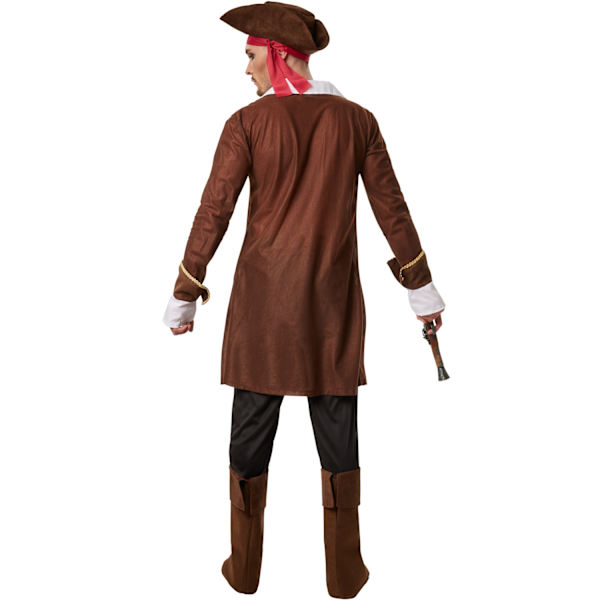 tectake Sørøverkonge kostume Brown M