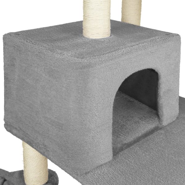tectake Kradsetræ Lilou -  grå Grey