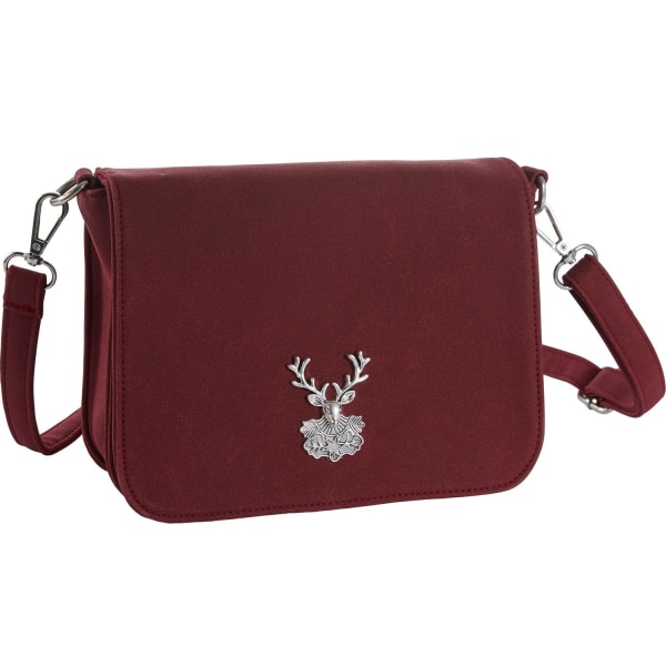 tectake Håndtaske med hjorte-dekoration -  rød Red one size