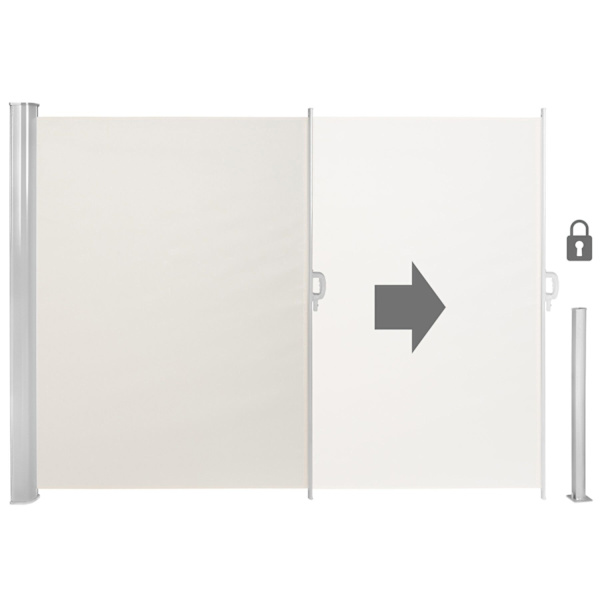 tectake Læhegn i aluminium og polyester - 180 x 300 cm Beige