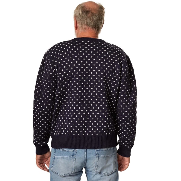 tectake Julesweater Snebyger blå-hvid Blue XXL