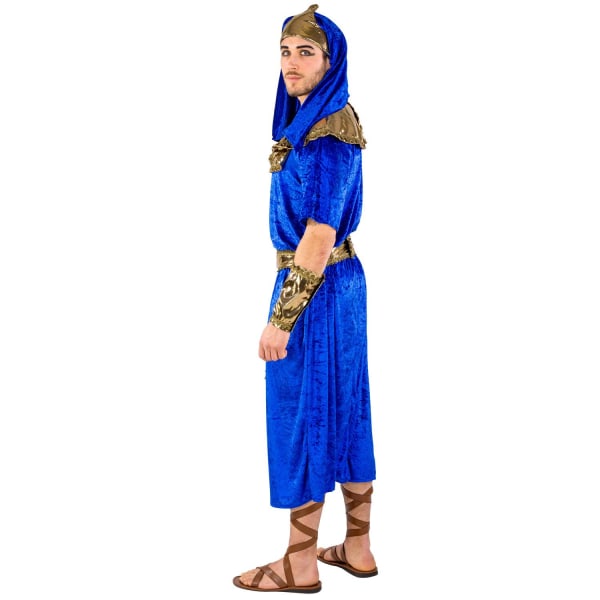 tectake Farao Akhnaton kostume Blue XL
