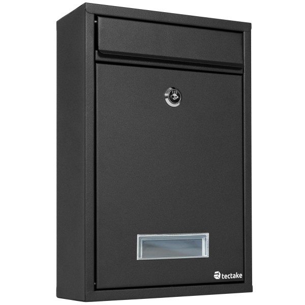 tectake Postkasse Edwin -  sort Black