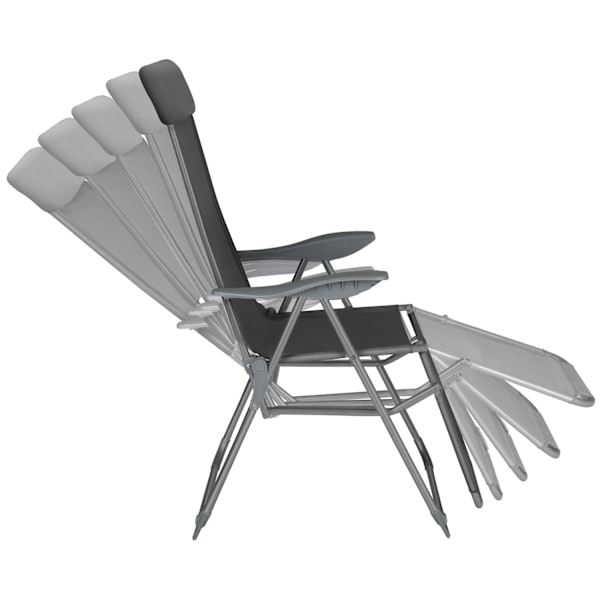tectake Sæt med 2 havestole Jana -  anthrazit Graphite grey