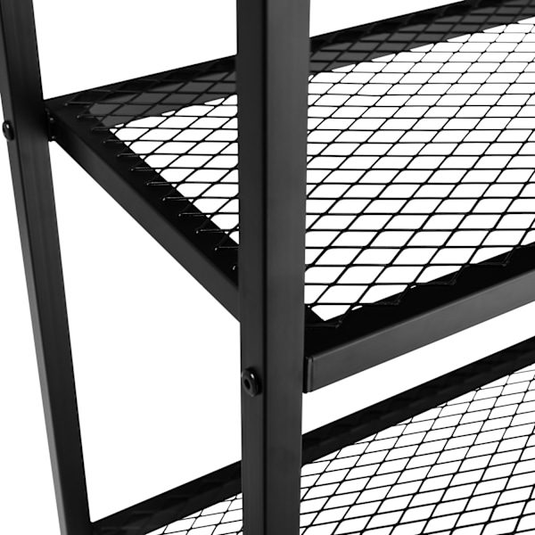 tectake Sidebord Bristol -  Industrielt mørkt træ, rustikt Dark brown
