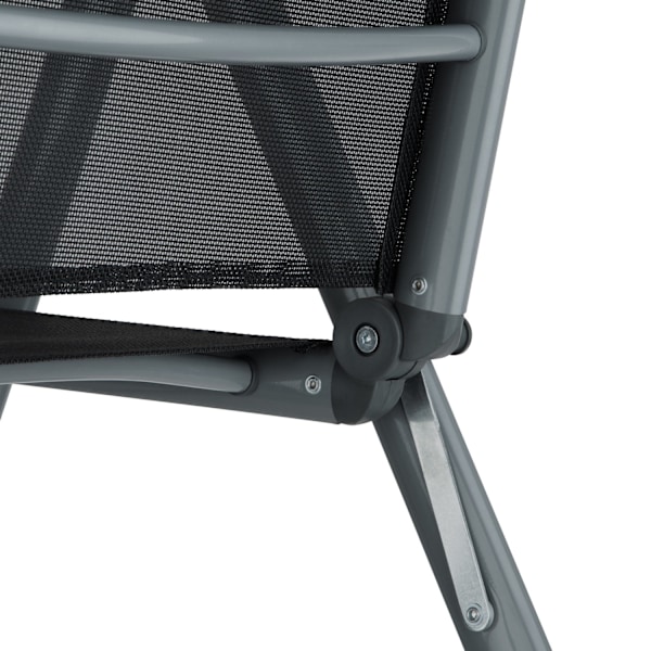 tectake Aluminium havemøbler, bord og 6 stole -  anthrazit Graphite grey