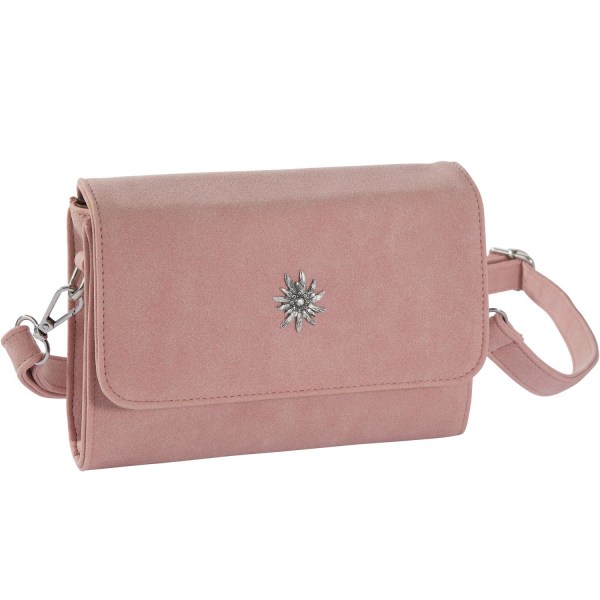 tectake Håndtaske med lille blomst -  lyserød Light pink one size