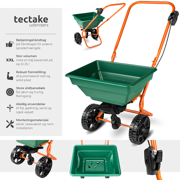 tectake Gødningsspreder Green
