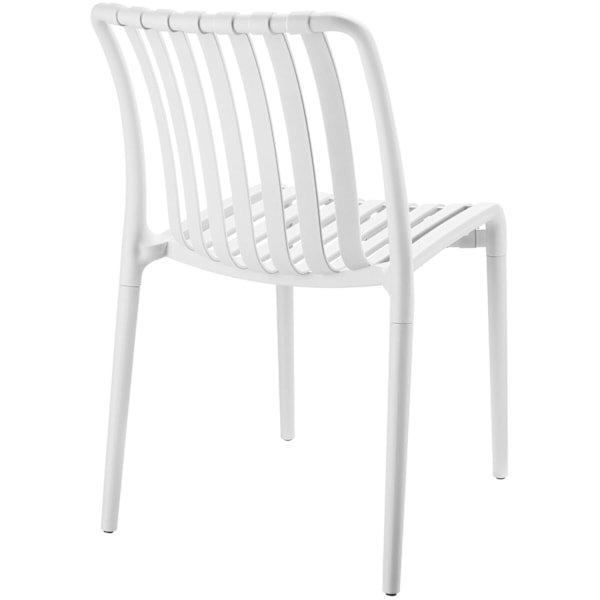 Havestole Alcudia, vejrbestandige, stabelbare - hvid,Sæt med 2 stk. White