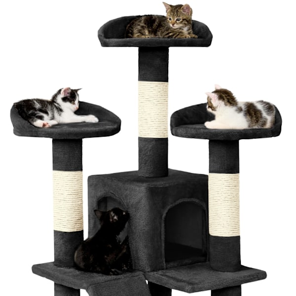 tectake Kradsetræ Mogli -  sort Black