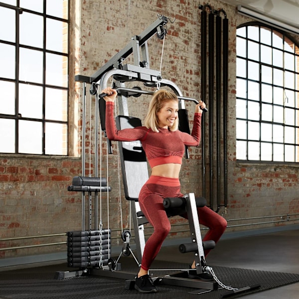 tectake Træningsstation home gym Black