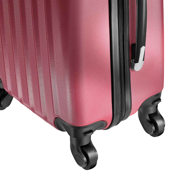 tectake Kuffertsæt hardcase -  rød Red one size