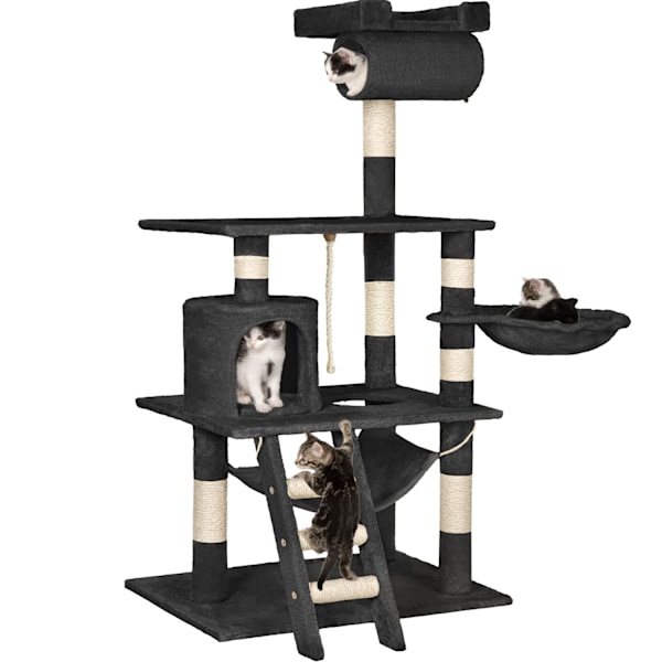 tectake Kradsetræ Stokeley -  sort Black