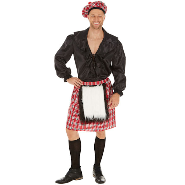 tectake Skotte kostume Red XXL